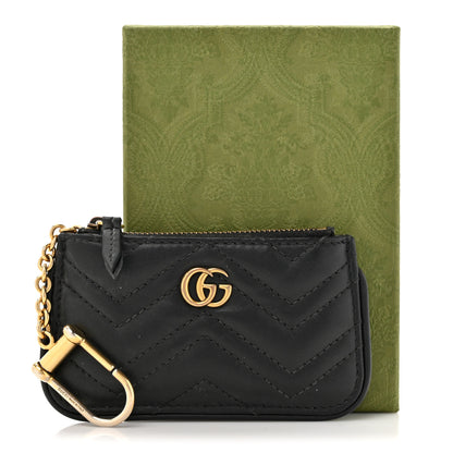 Gucci Calfskin Matelasse GG Marmont Key Case Black 11 of 11