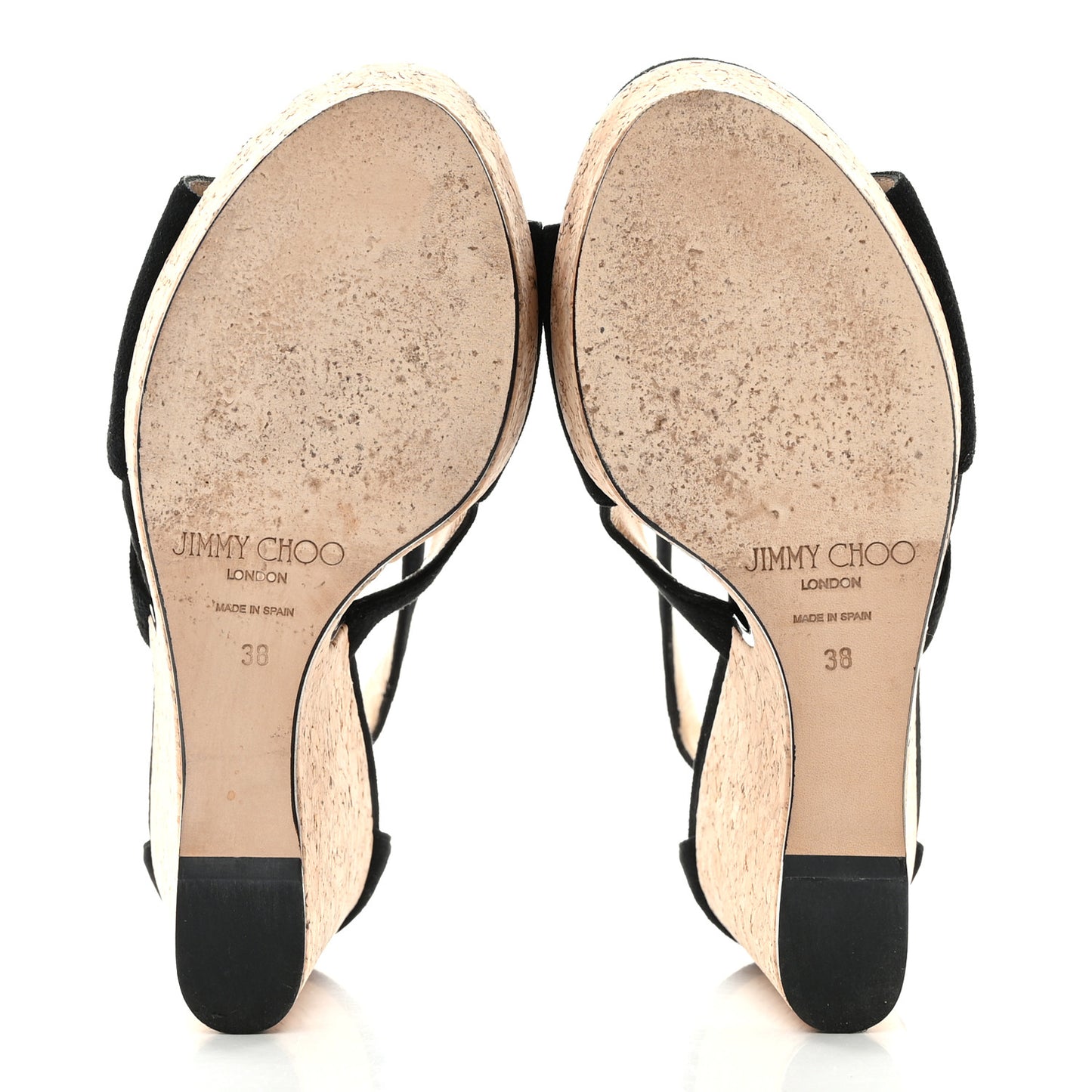 Suede Cork Neyo 120 Wedges 38 Black