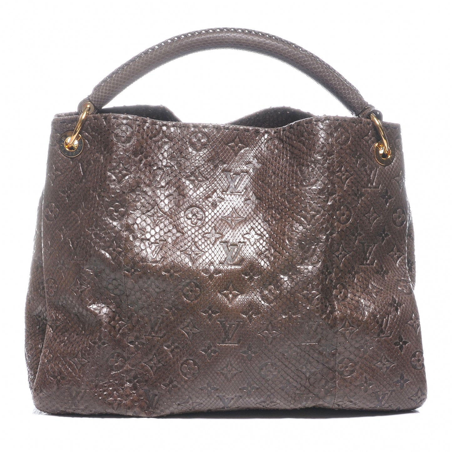 Python Embossed Monogram Artsy MM Gris