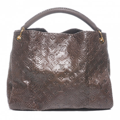Louis Vuitton Python Embossed Monogram Artsy MM Gris 1 of 7