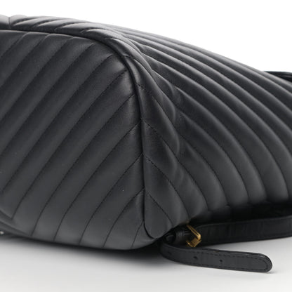 Chanel Calfskin Chevron Quilted Large Urban Spirit Backpack Black 9 of 14
