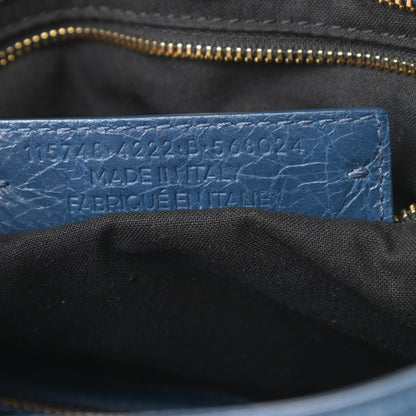 Balenciaga Agneau Classic Gold Hardware City Bleu Profond 7 of 12