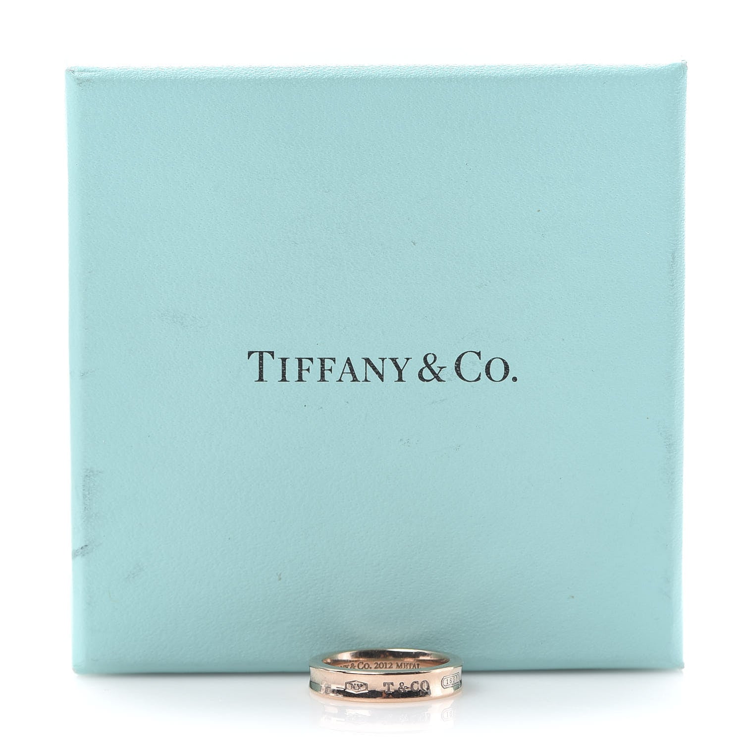 Tiffany Rubedo Narrow 1837 Band Ring 48 4.5 5 of 5