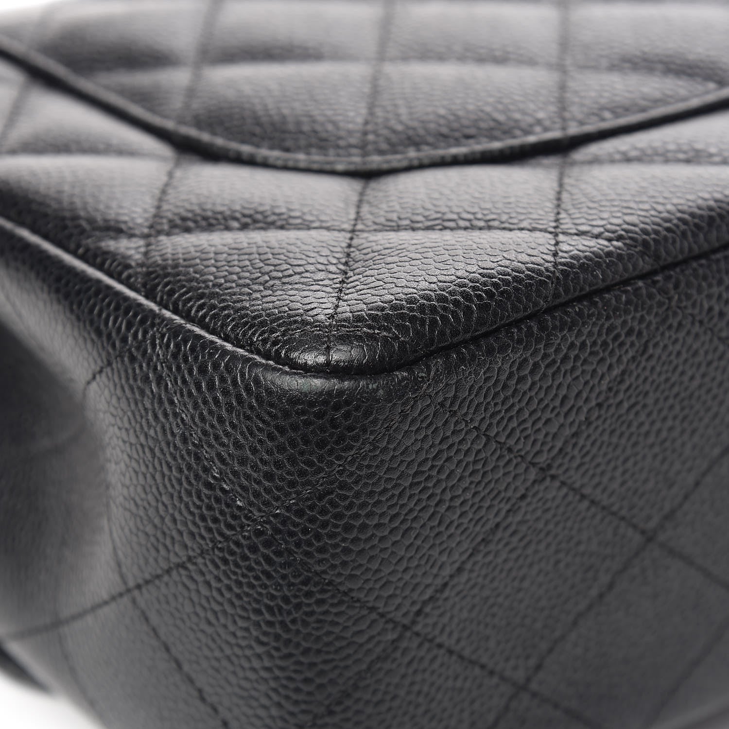 Chanel Caviar Quilted Jumbo Double Flap Black 12 of 17