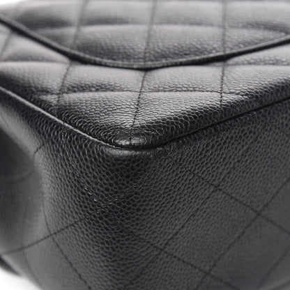Chanel Caviar Quilted Jumbo Double Flap Black 12 of 17