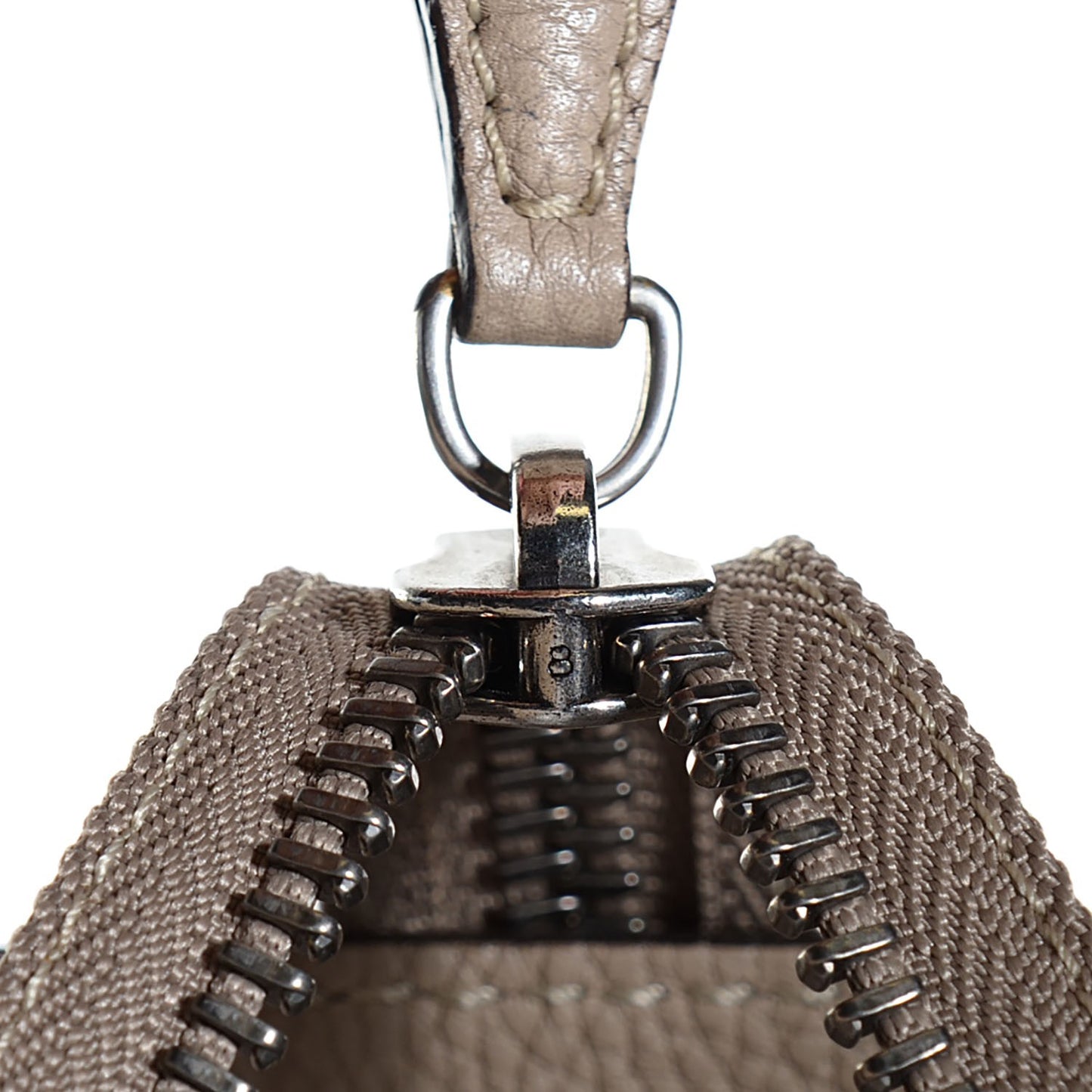 Drummed Calfskin Shoulder Luggage Dune