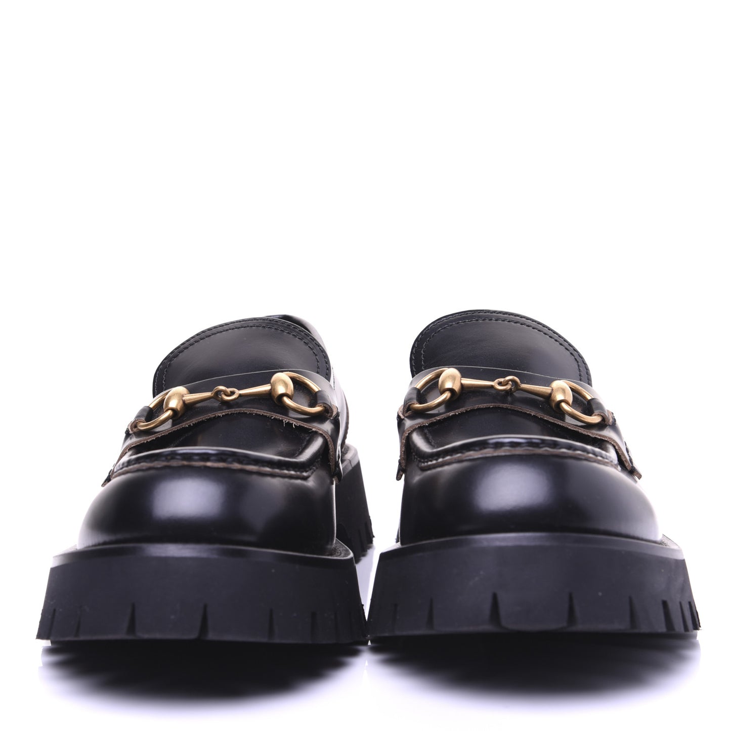 Cordovan Lux Womens Harald Horsebit 25mm Platform Loafers 39 Black