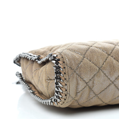 Stella McCartney Shaggy Deer Quilted Falabella Tote Taupe 5 of 10