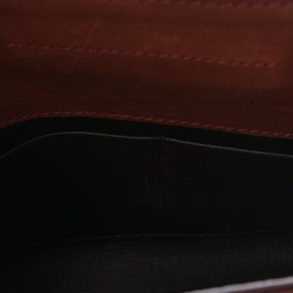 The Row Smooth Calfskin Peggy Bag New Burgundy 10 of 10