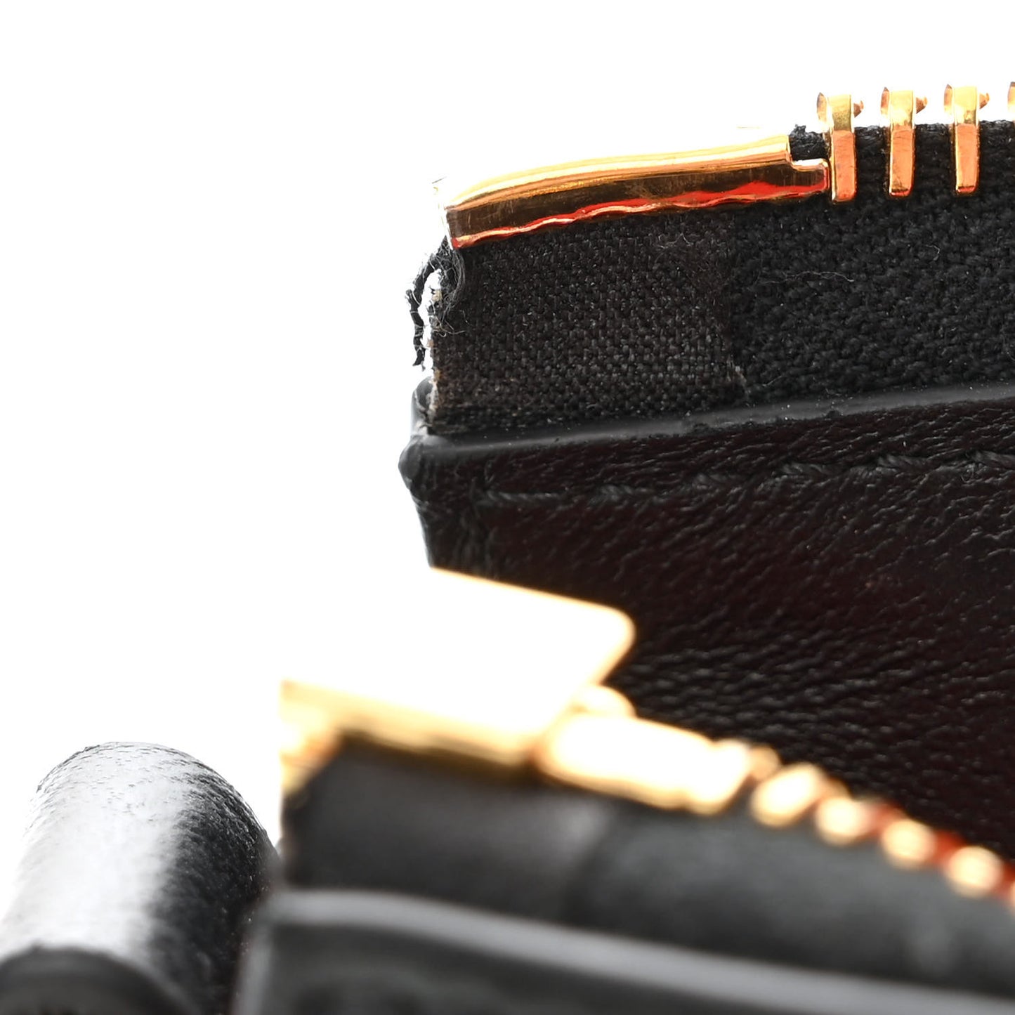 OFF WHITE Calfskin Burrow Chain Bag Black