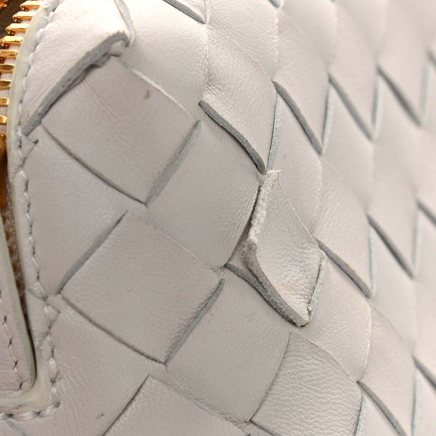 Nappa Intrecciato Crossbody White