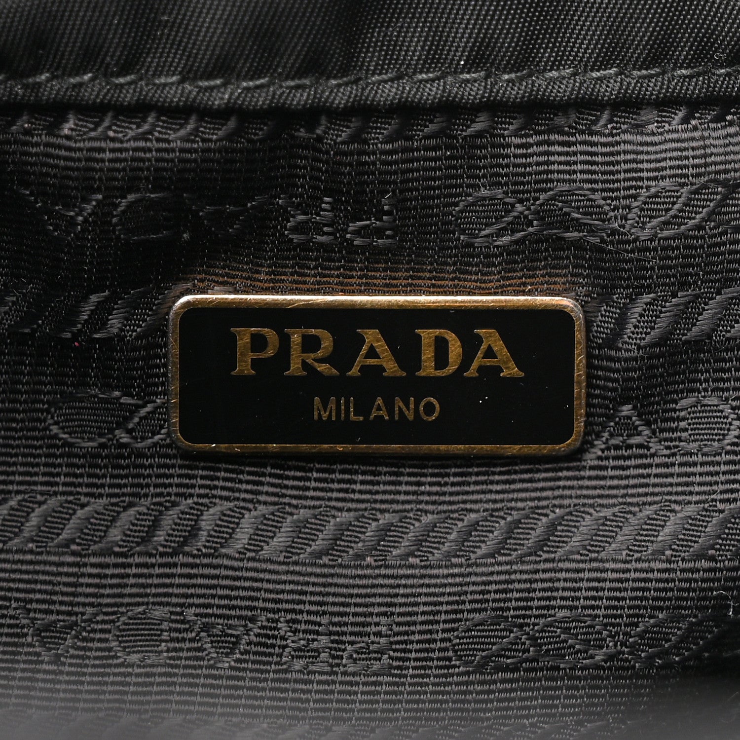Prada Saffiano Tessuto Nylon Mini Bucket Crossbody Bag Black 6 of 11