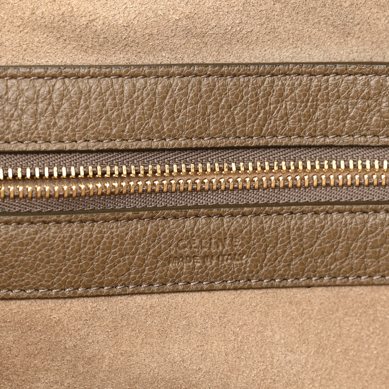 Celine Soft Grained Calfskin Small Belt Cabas Phantom Taupe 11 of 12