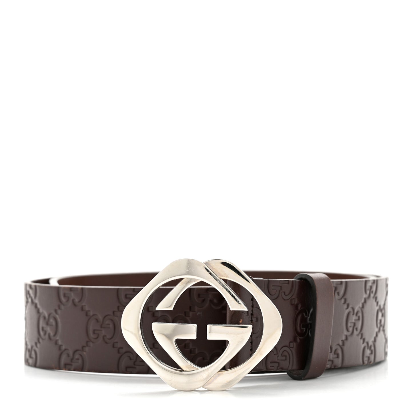 Guccissima Square G Belt 85 34 Brown