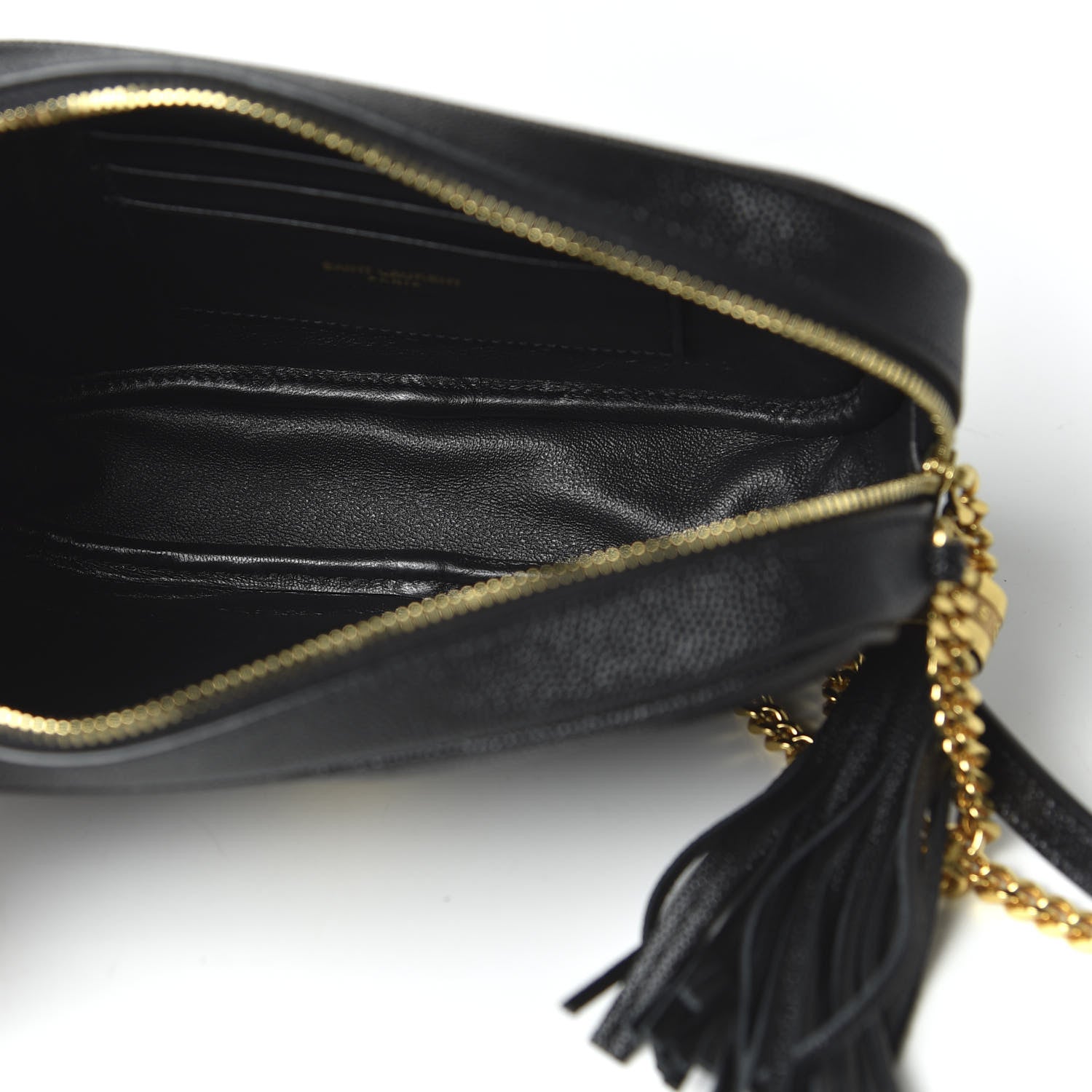 Saint Laurent Grain De Poudre Matelasse Monogram Mini Lou Camera Bag Black 5 of 10