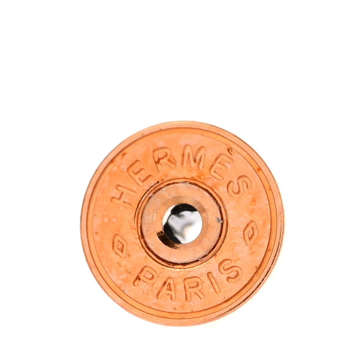 Hermes Rose Gold Lacquered Pop H Earrings Rose Dragee 4 of 5