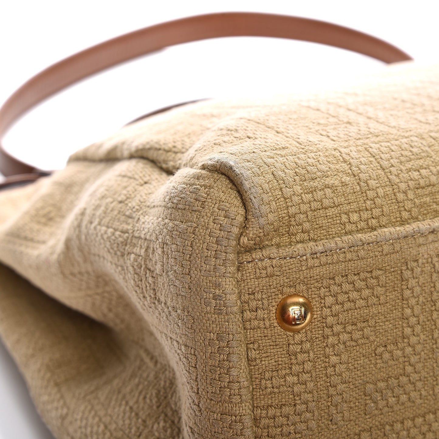 Corda Zucca Large Peekaboo Iconic Satchel Cognac