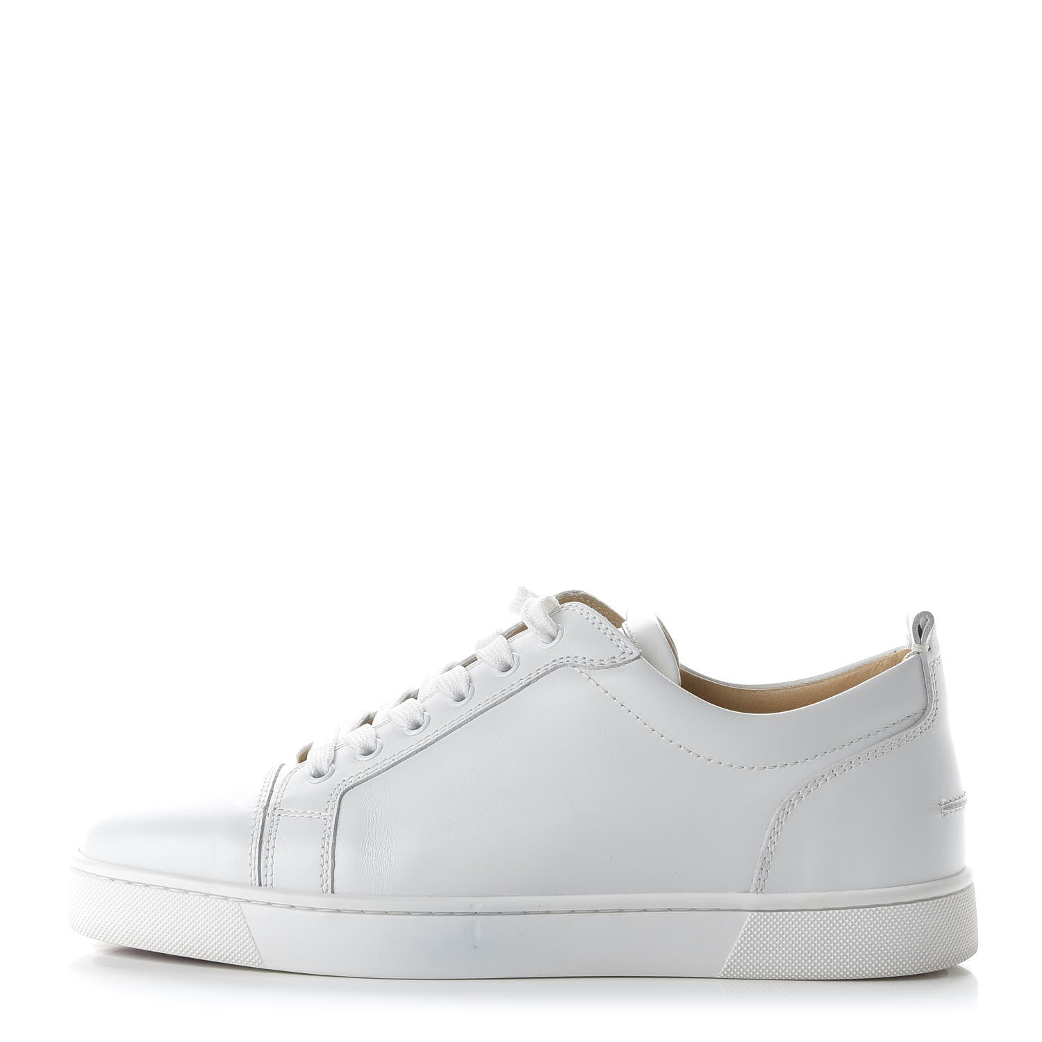 Christian Louboutin Calfskin Mens Louis Junior Flat Sneakers 42 White 1 of 8