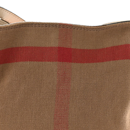 Burberry Canvas Mega Check Small Ashby Hobo White 7 of 12
