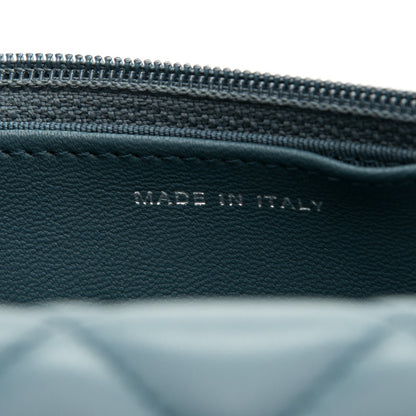 Chanel Lambskin Quilted Wallet On Chain WOC Blue 7 of 8