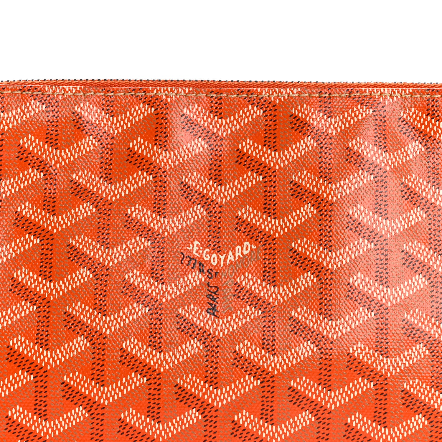 Goyard Goyardine Senat Pochette PM Orange 8 of 9