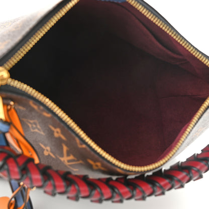 Louis Vuitton Monogram Beaubourg Hobo Mini Bordeaux Red Peach Safran Blue Jean Blue 4 of 8