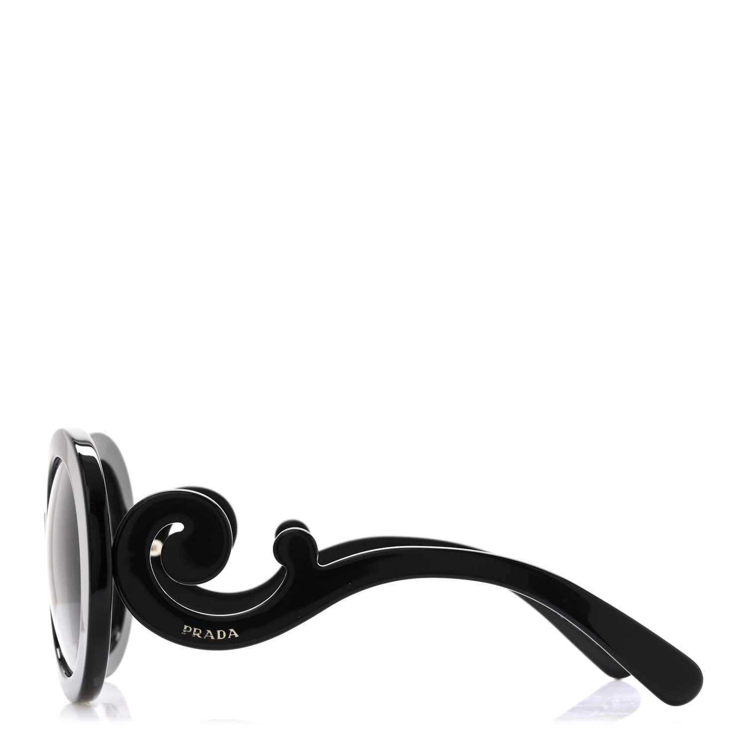 Prada Baroque Sunglasses SPR 27N Black 2 of 6