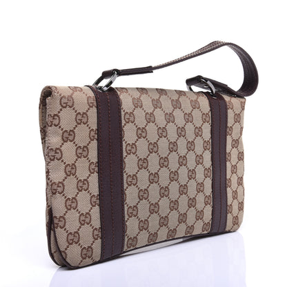 Gucci Monogram Satchel Dark Brown 3 of 11