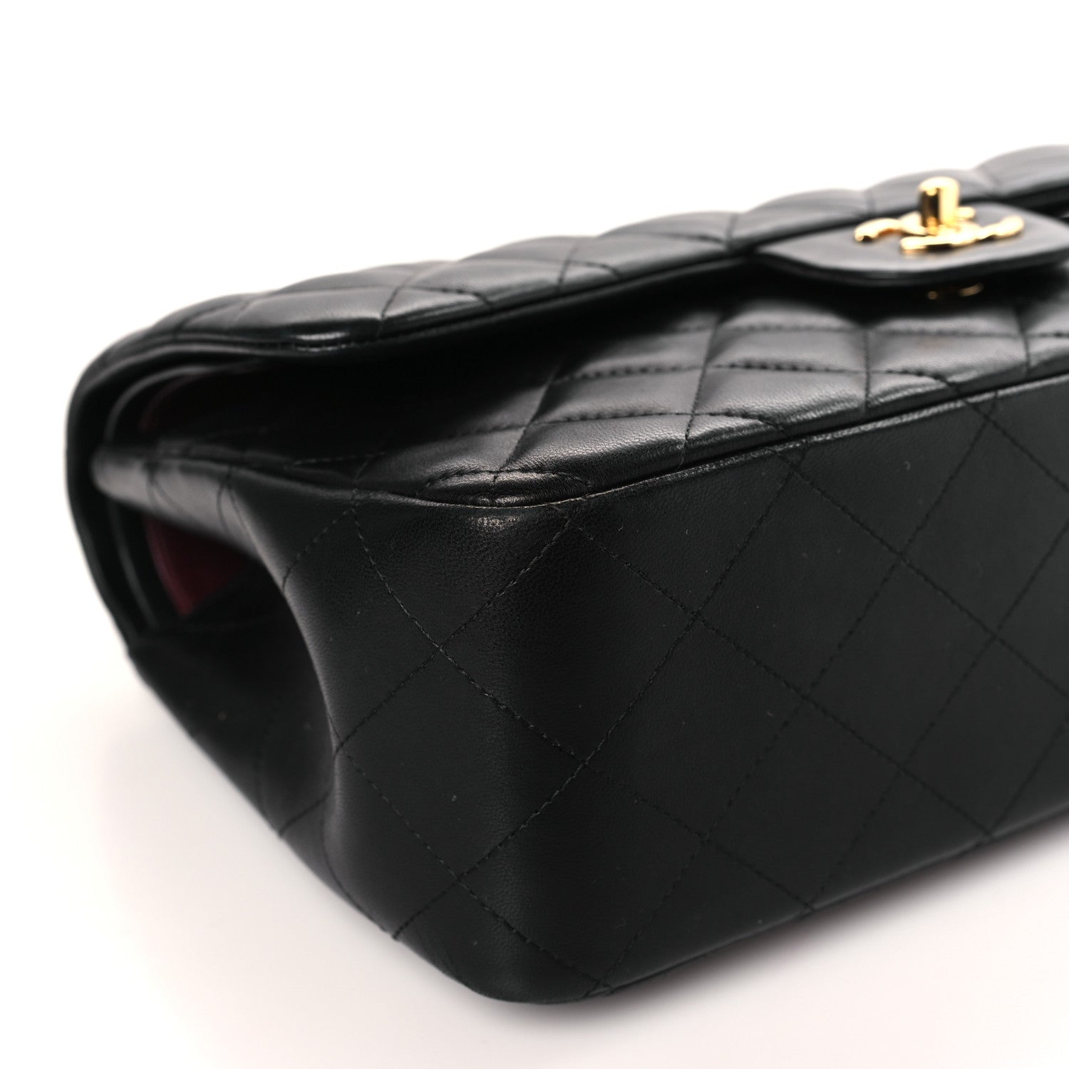 Chanel Lambskin Quilted Jumbo Double Flap Black 8 of 9