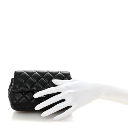Chanel Lambskin Quilted Flap Cosmetic Case Black 2 of 7