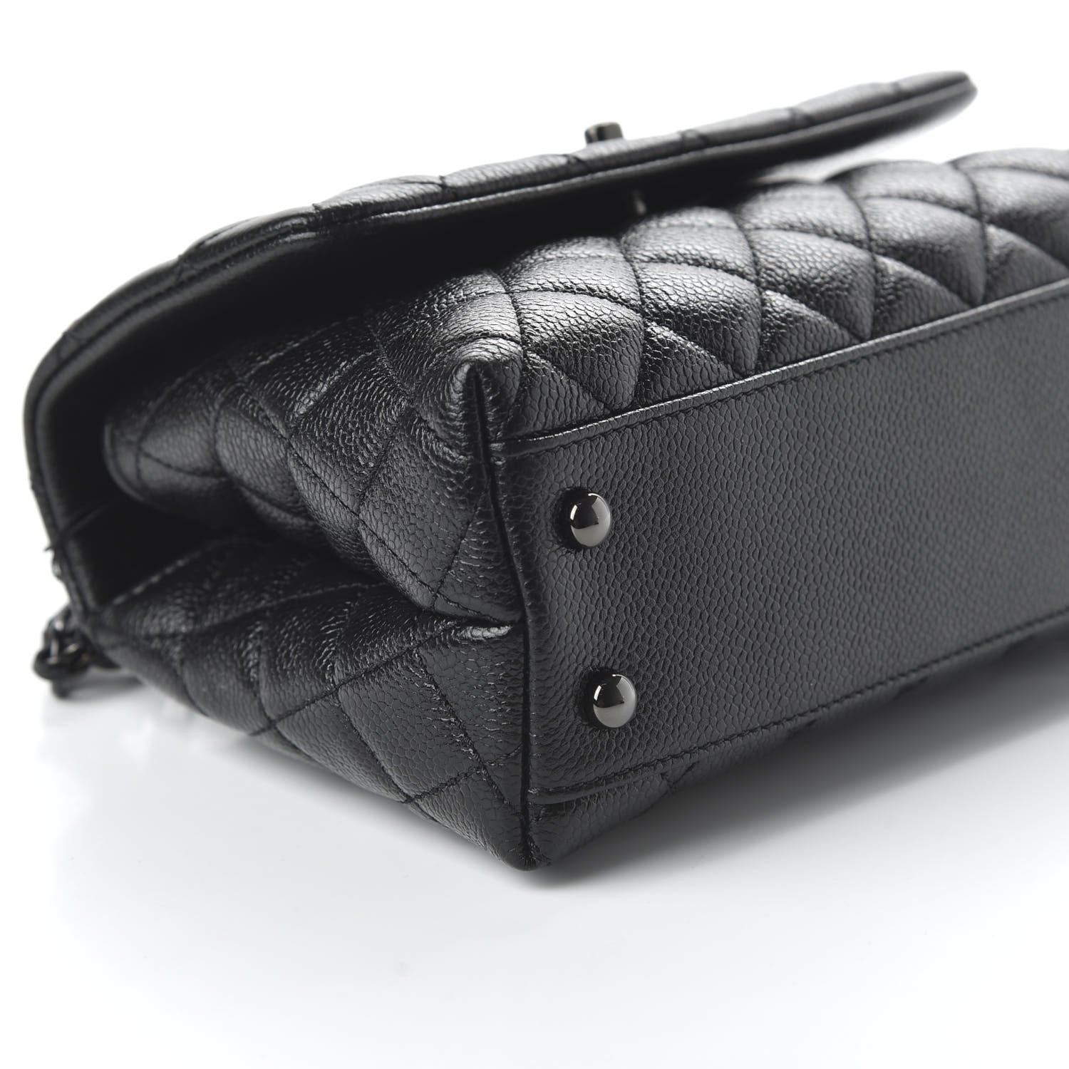 Chanel Caviar Quilted Mini Coco Handle Flap So Black 6 of 10