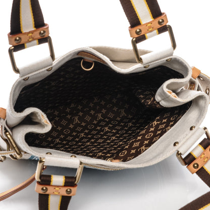 Louis Vuitton Toile Globe Shopper Cabas MM Blue 5 of 8