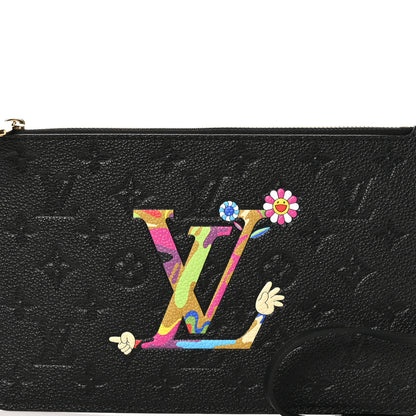 Louis Vuitton LV X TM Empreinte Flowers Neverfull MM Pochette Black 7 of 7