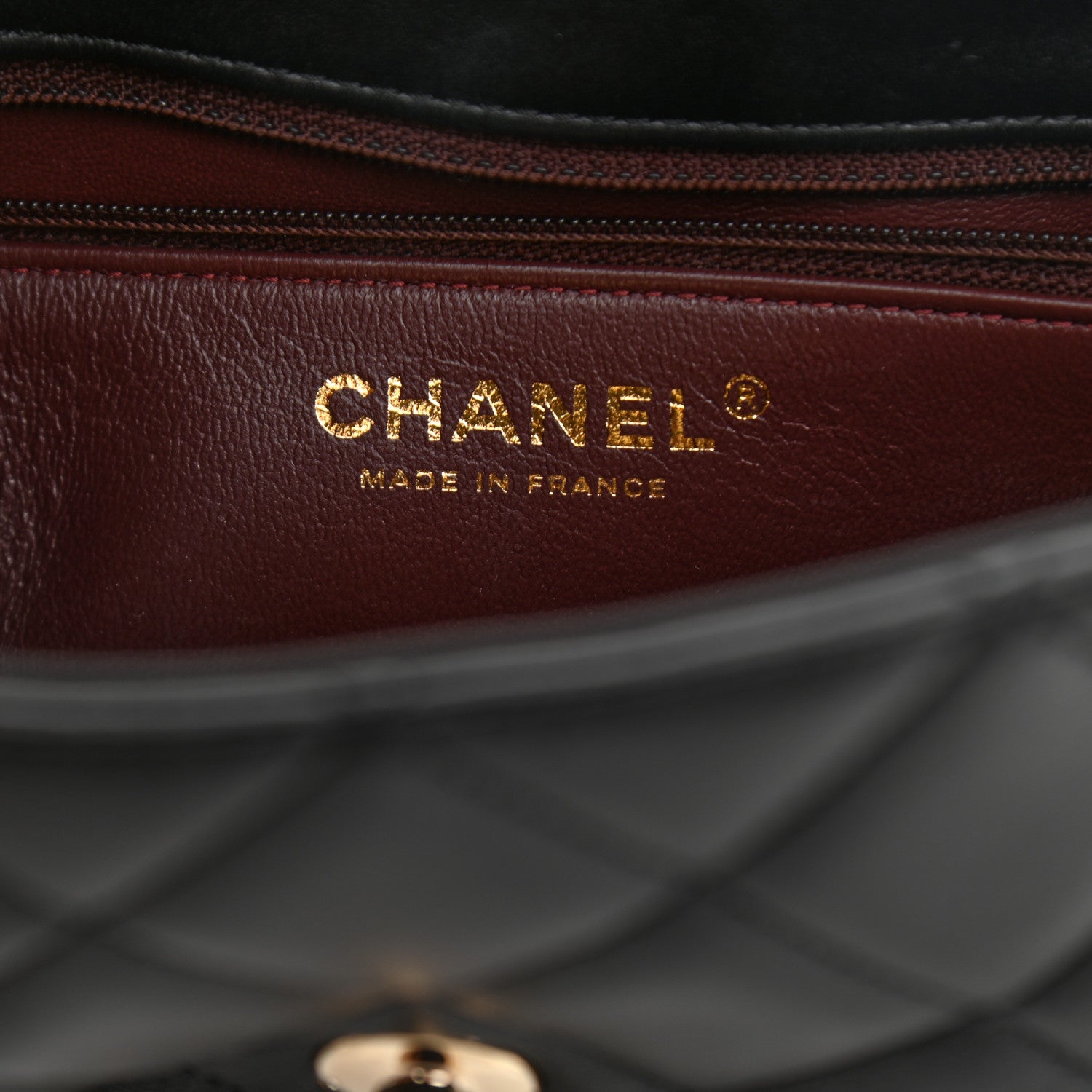 Chanel Lambskin Quilted Pearl Edge Mini Rectangular Flap Bag Black 6 of 11