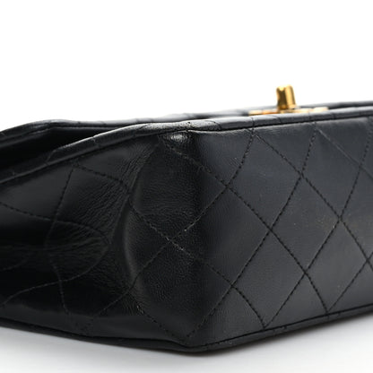 Chanel Lambskin Quilted Medium Double Flap Black 8 of 9