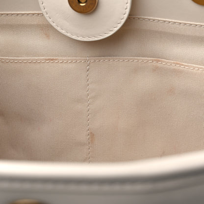 Chanel Aged Calfskin Small Charms Deauville Tote White 9 of 11