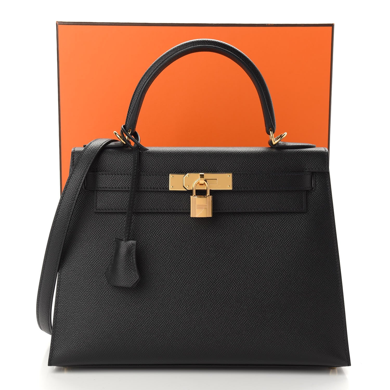 Hermes Epsom Kelly Sellier 28 Black 11 of 12