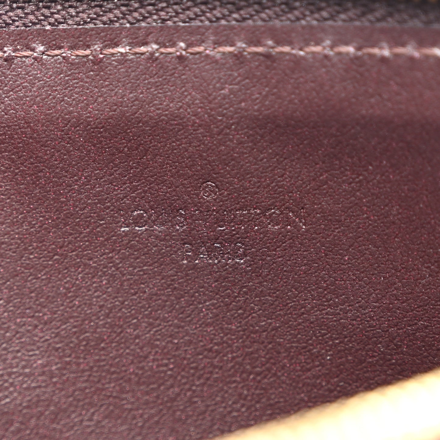 Vernis Felicie Chain Wallet Zippered Insert Amarante