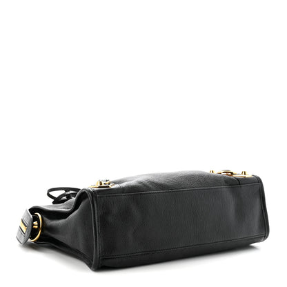 Balenciaga Chevre Gold Metallic Edge Hardware S City Black 5 of 11