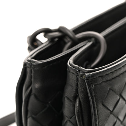 Bottega Veneta Nappa Intrecciato Messenger Bag Ebano 11 of 12