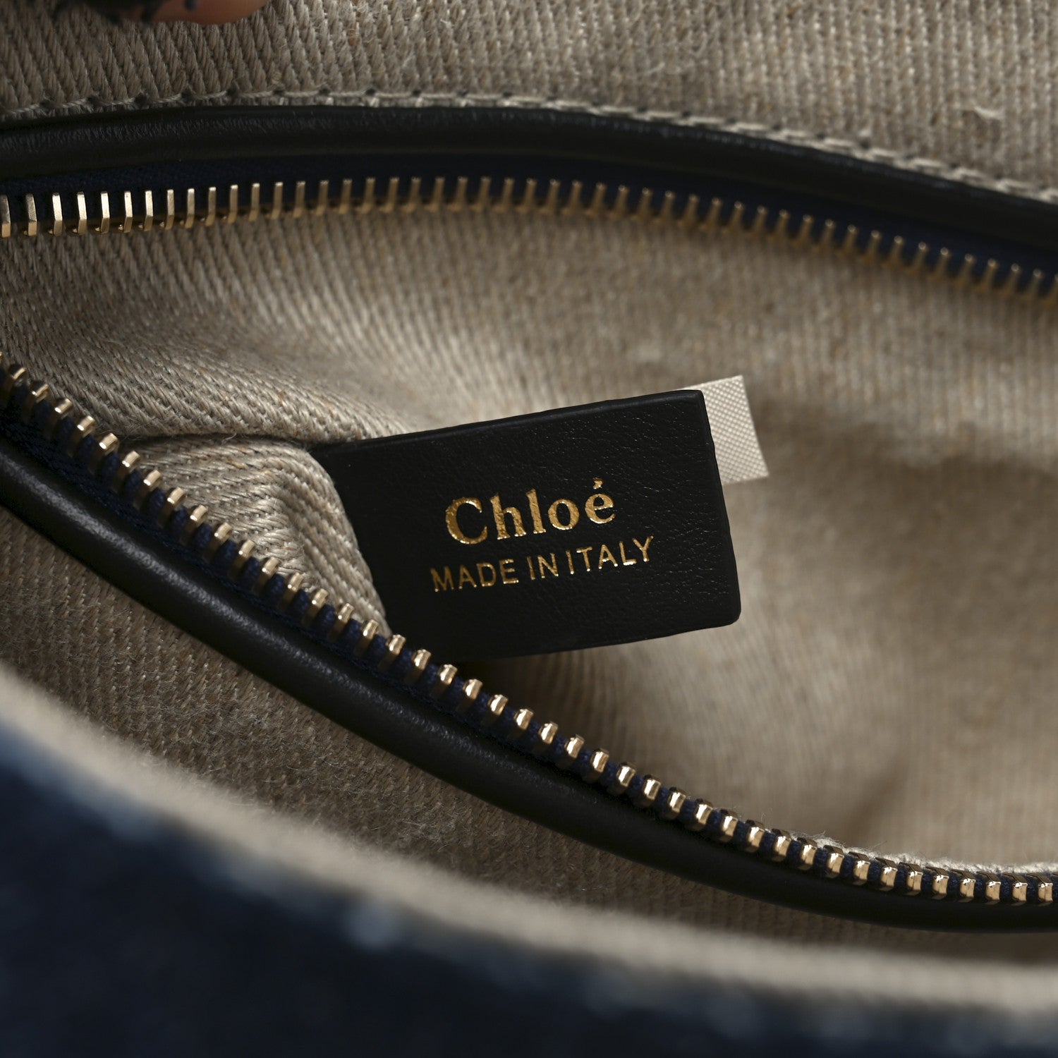 Chloe Denim Medium Penelope Shoulder Bag Blue 7 of 11