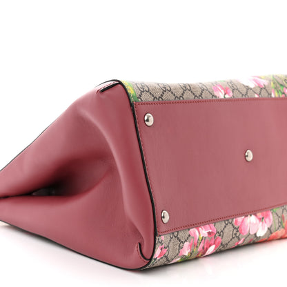 Gucci Soft GG Supreme Monogram Blooms Top Handle Bag Beige Multicolor Dry Rose 9 of 10
