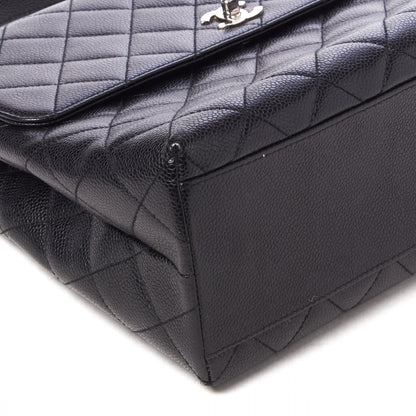 Chanel Caviar Quilted Jumbo Kelly Flap Black 6 of 9
