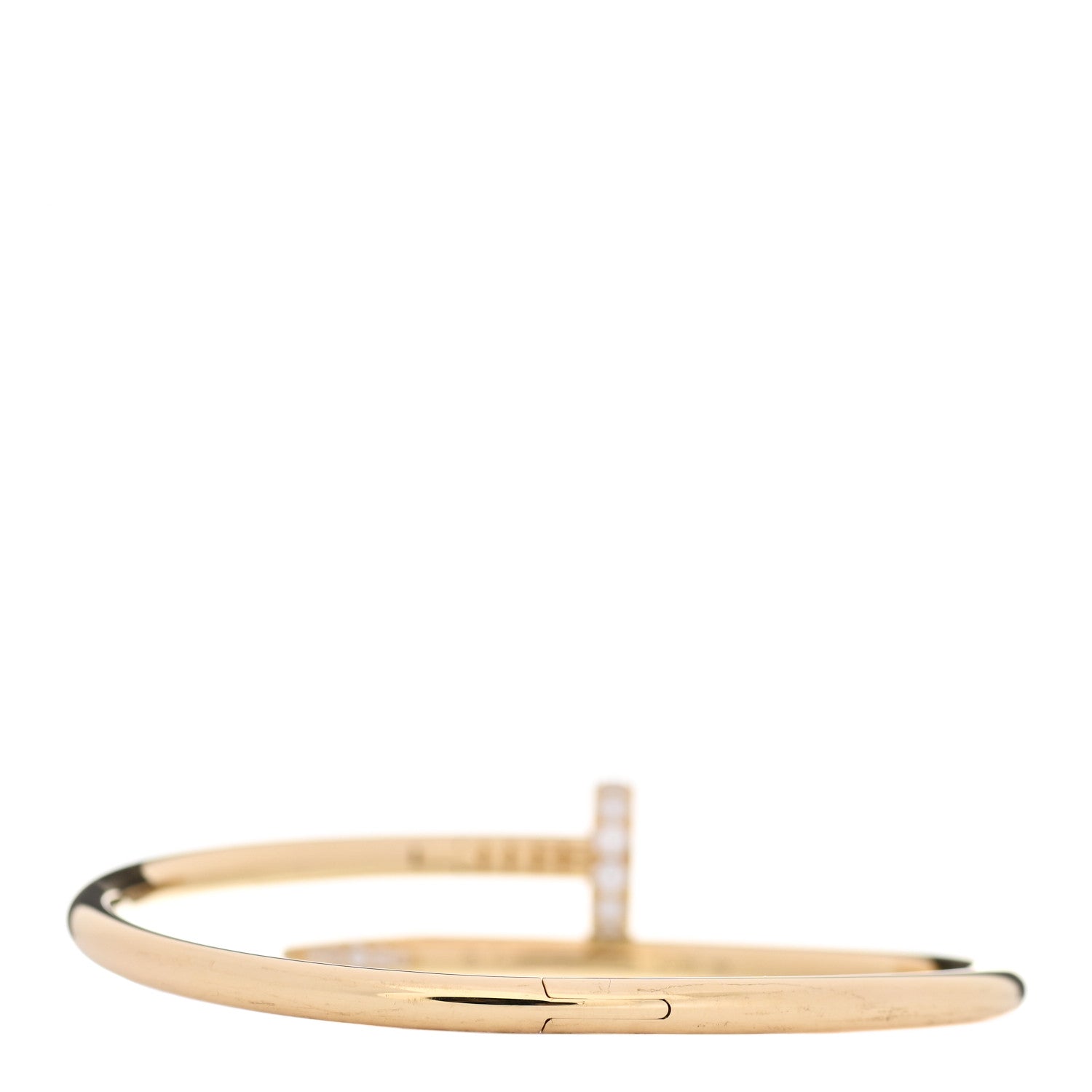 Cartier 18K Yellow Gold Diamond Juste Un Clou Bracelet 16 2 of 4