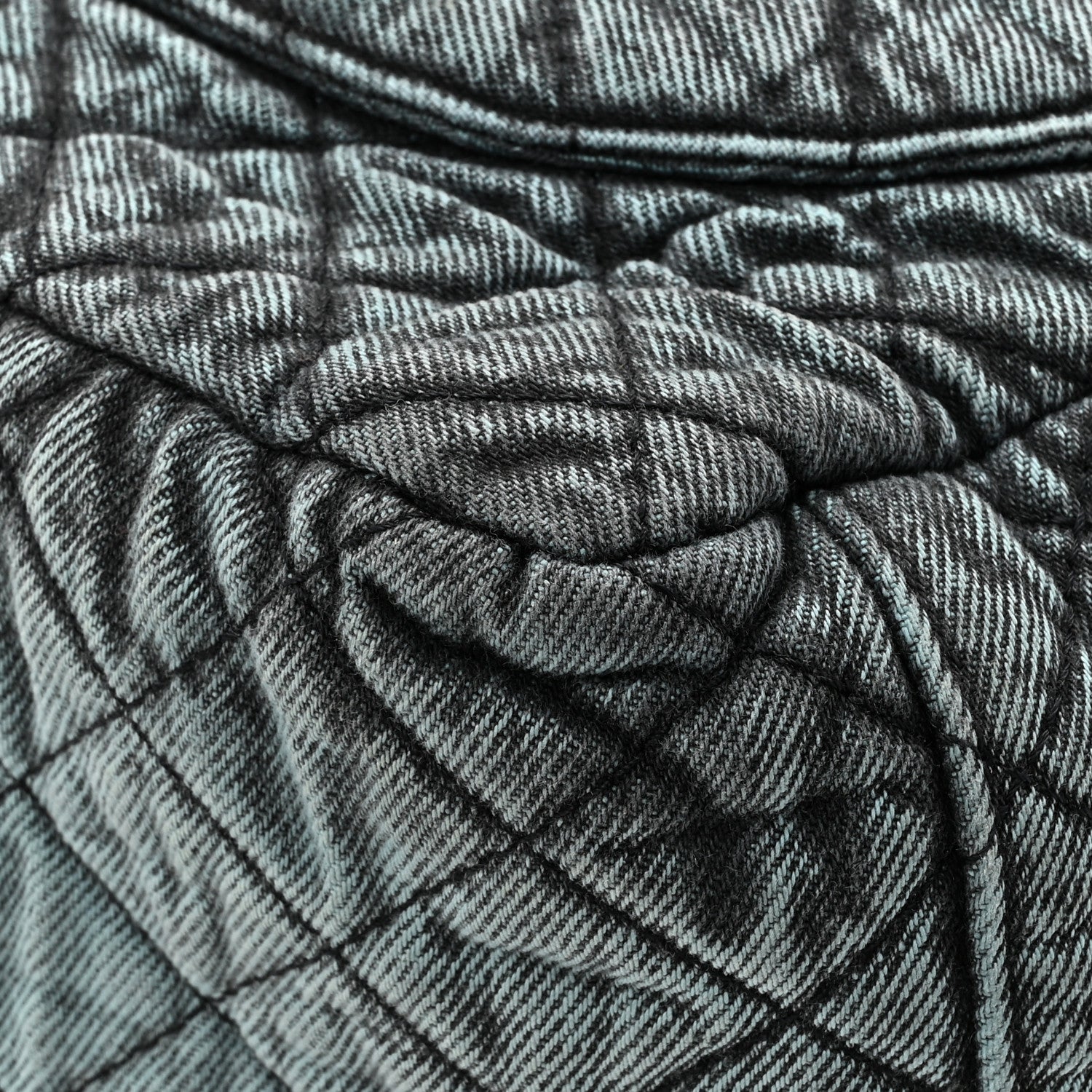 Chanel Denim Quilted Denimpression XXL Flap Blue Black 11 of 13