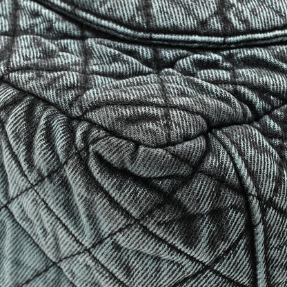 Chanel Denim Quilted Denimpression XXL Flap Blue Black 11 of 13