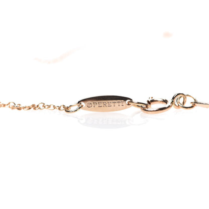 Tiffany 18K Rose Gold Diamond .17ct Elsa Peretti Diamonds by the Yard Pendant Necklace 6 of 7