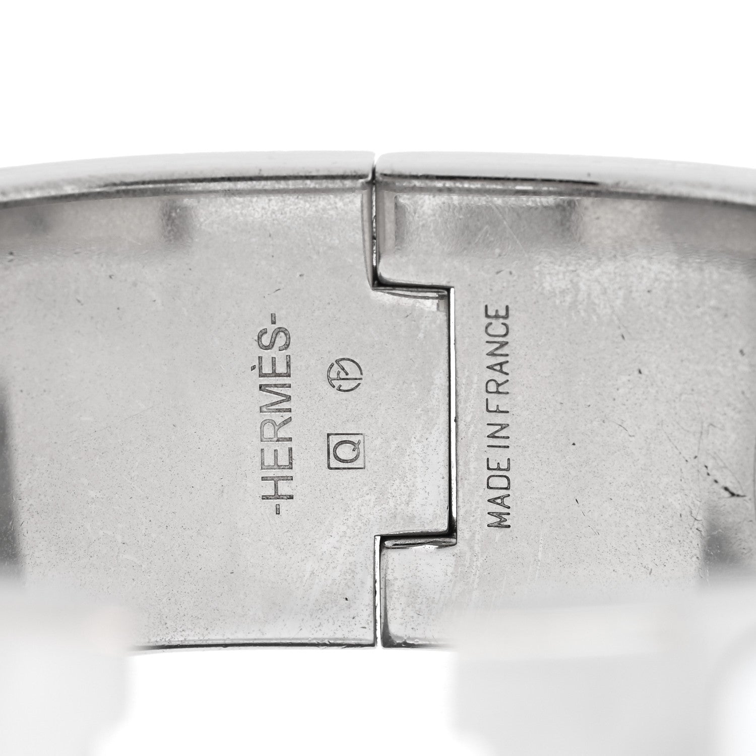 Hermes Enamel Wide Clic Clac H Bracelet PM White 3 of 3