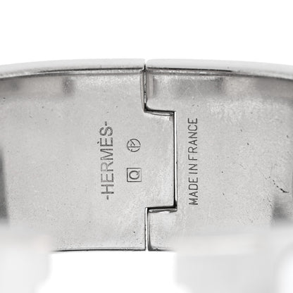 Hermes Enamel Wide Clic Clac H Bracelet PM White 3 of 3