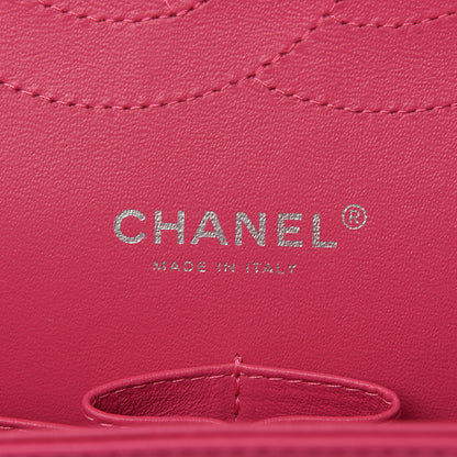 Chanel Patent Calfskin Quilted Jumbo Double Flap Fuchsia 6 of 14
